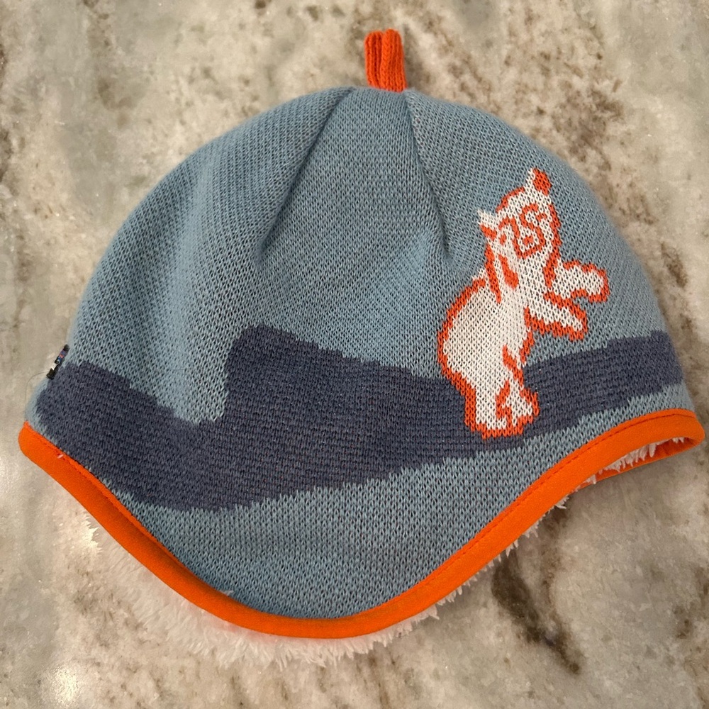 Patagonia baby reversible winter hat